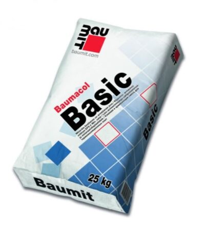 Adeziv pentru gresie si faianta Baumit Baumacol Basic, interior, gri, 25 kg