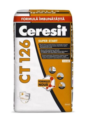 Glet Ceresit CT 126, pe baza de ipsos, interior, 20 kg
