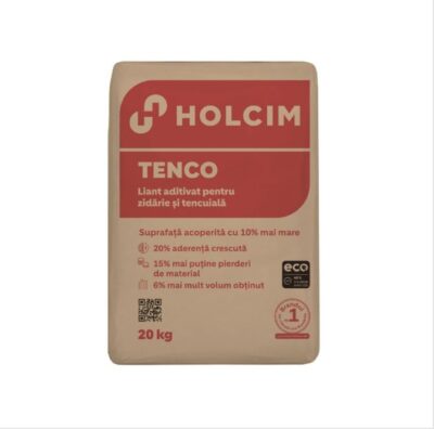 Liant aditivat Tenco pentru zidarie si tencuiala, sac 20 kg.